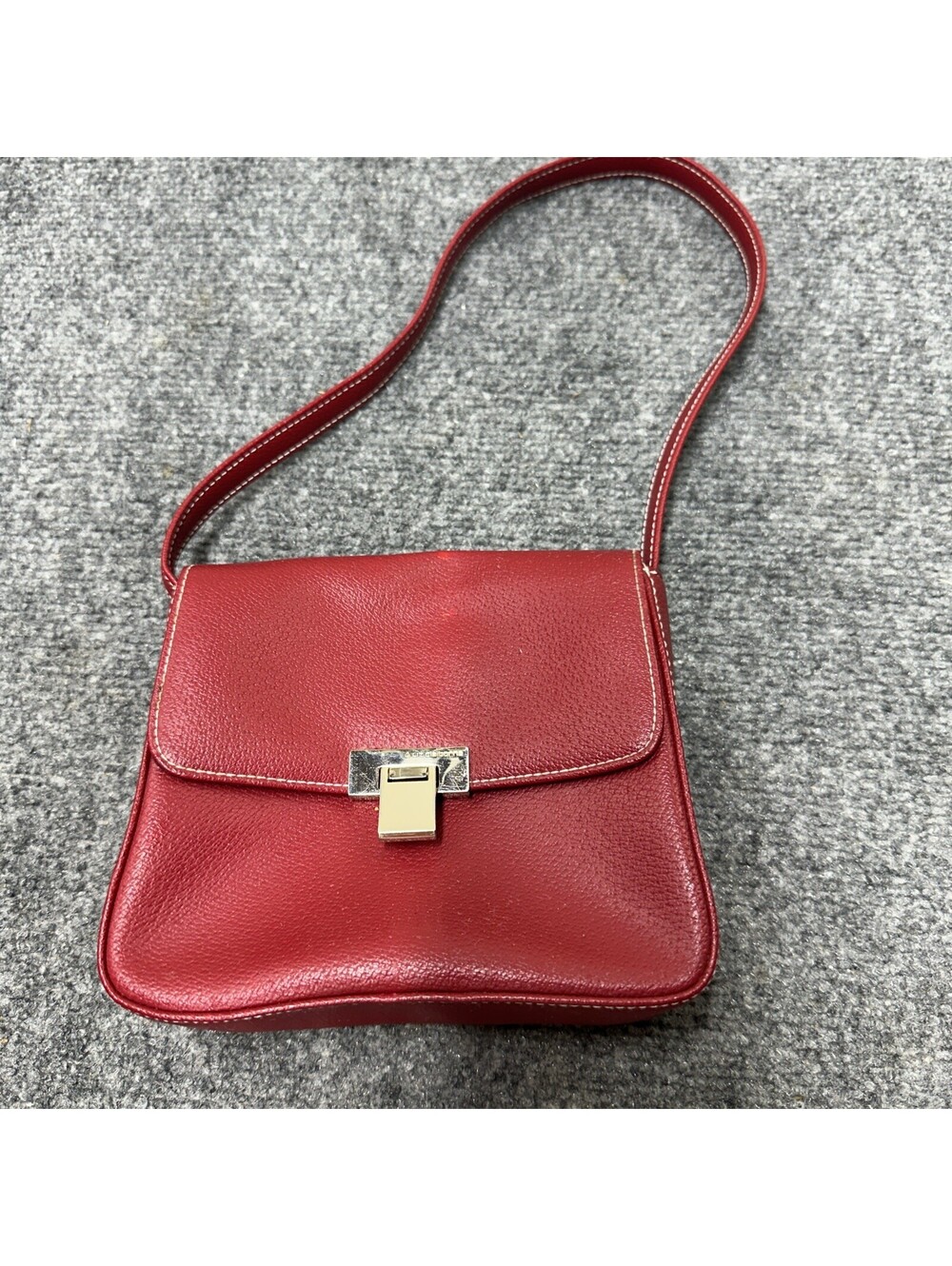 Liz Claiborne Red Leather Hand Bag